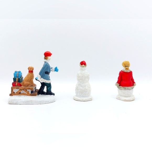 Vtg‎ Christmas Village Figurines Lot of 3 - Picture 3 of 4